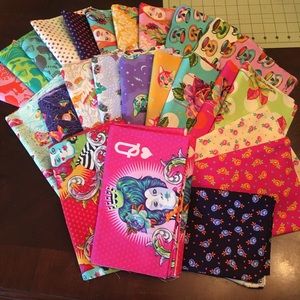 TulaPink Curiouser and Curiouser fat quarter bundle